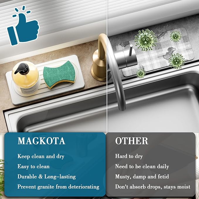 2 PCS Water Absorbing Stone Tray - Image 6