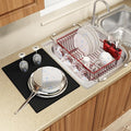 Red Dish Drying Rack Over The Sink by MAJALiS