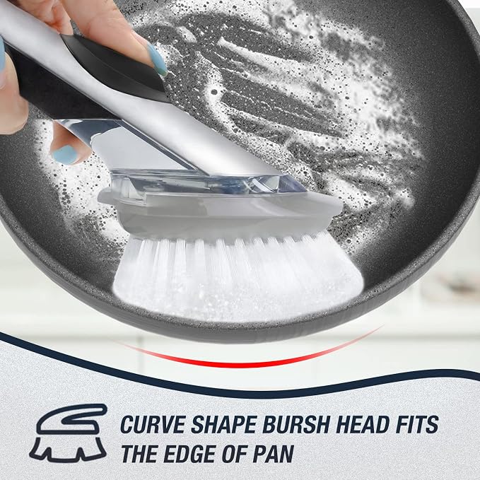 Brush Refills for OXO Dish Brush | 6 Pack Dish Brush Cleaning Soap Dispensing - Image 2