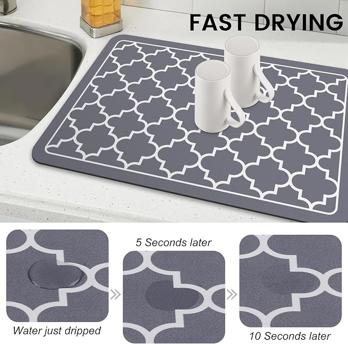 Dish Drying Mat Absorbent Dish Drying Mats - Image 3