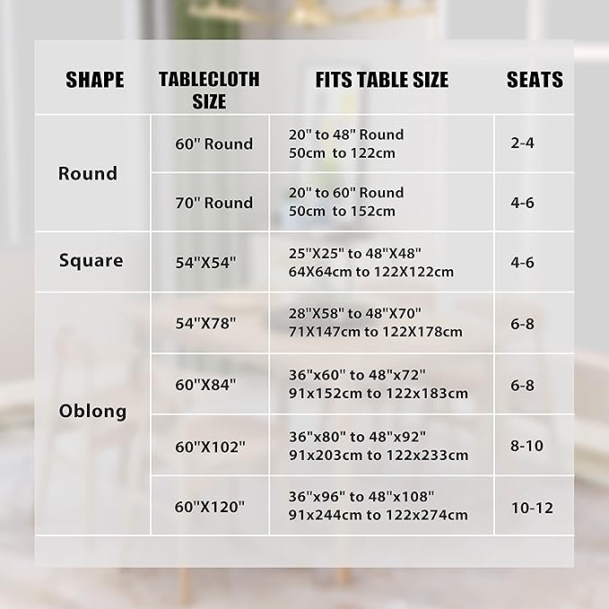 sancua 2 Pack Beige Tablecloth 54 x 54 Inch, Stain and Wrinkle Resistant Square Table Cloth - Washable Polyester Table Cover for Dining Tables, Buffet Parties and Camping