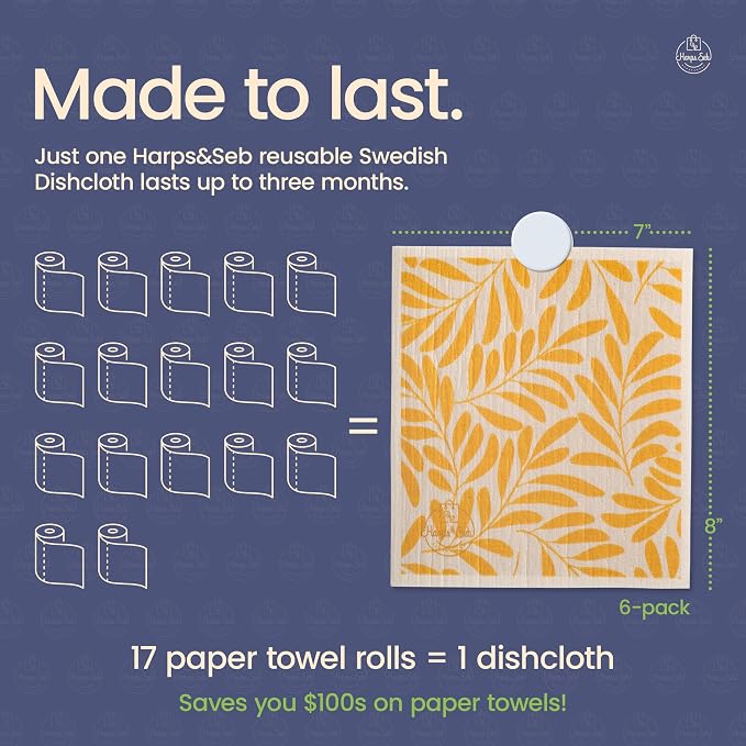 Harps&Seb Swedish Dishcloths for Kitchen Dishcloths - Image 4