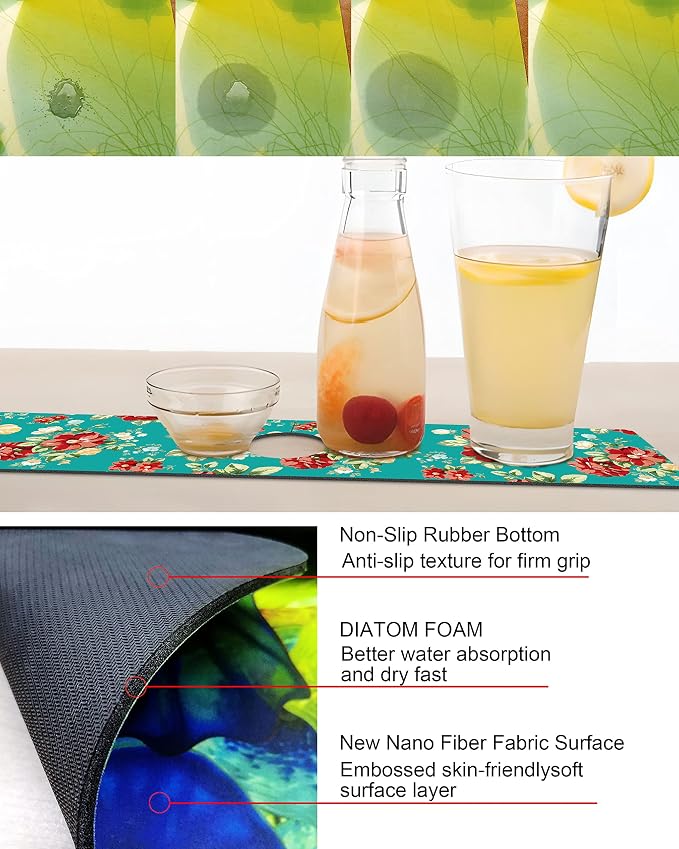 Kitchen Sink Splash Guard Faucet Mat Super Absorbent Fast Drying Mat Sink - Image 2