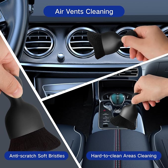 Qydipclin 11pcs Windshield Cleaner Tool, Car Window Cleaning Wash Kit - Image 7