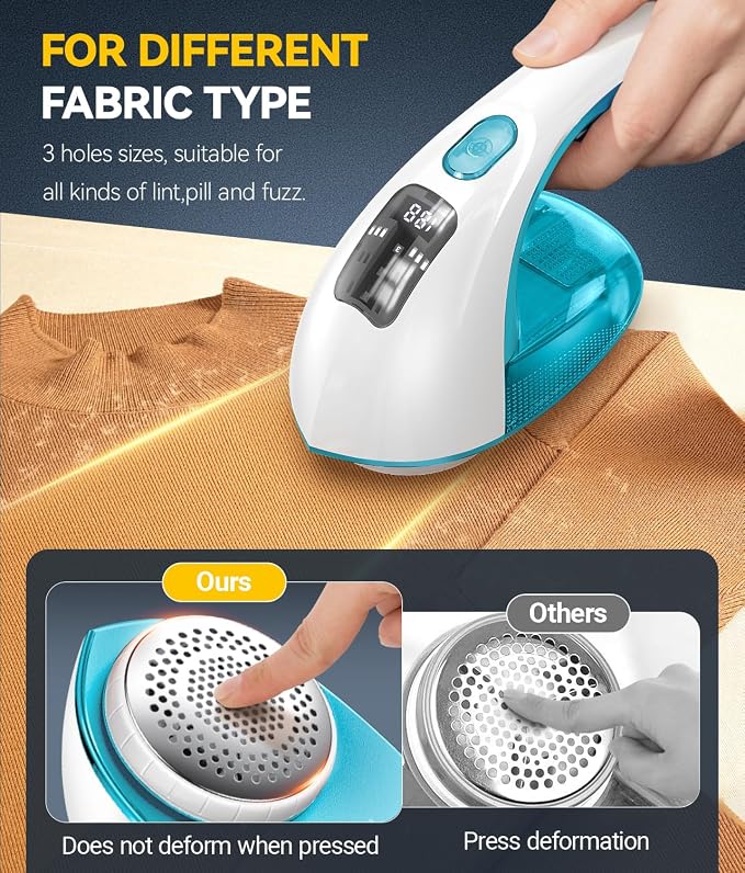 Ruidla Rechargeable Fabric Shaver and Lint Remover, 3-Speed Adjustable | - Image 5