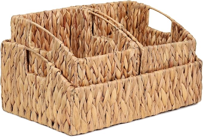 Pantry Baskets for Organizing, Wicker Basket Shelf Storage - Image 8