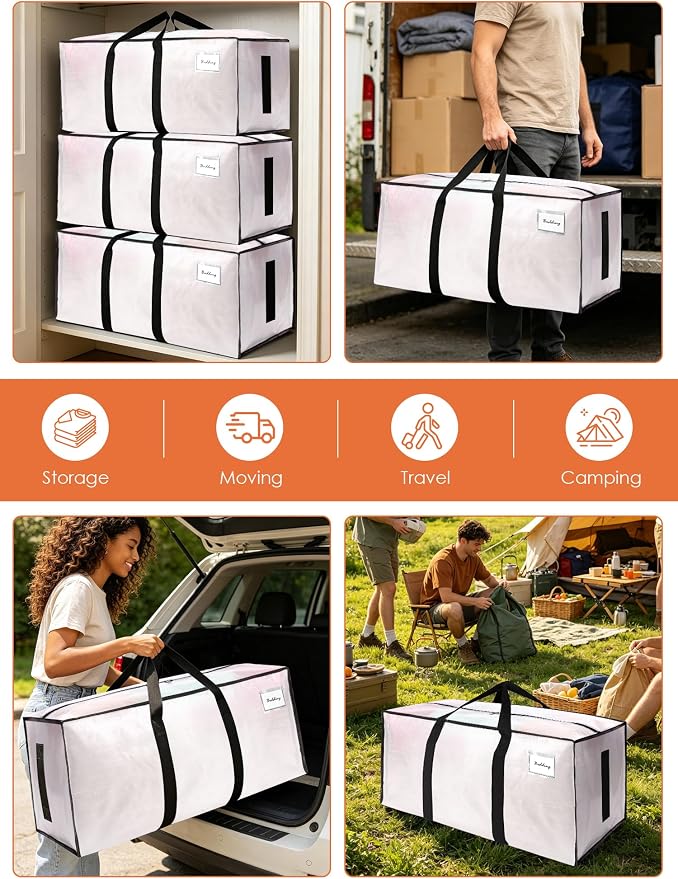 SWEET DOLPHIN 12 Pack 200LB Heavy-Duty Moving Bags - Image 6