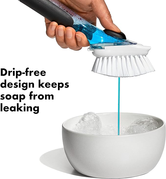 OXO Good Grips Soap Dispensing Dish Brush Storage Set - Image 2