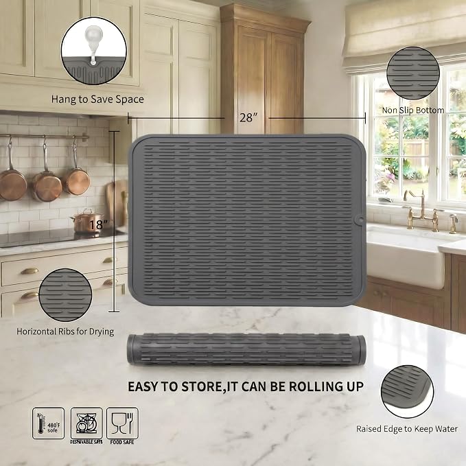 MicoYang Silicone Dish Drying Mat - Image 2