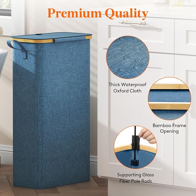 Lifewit 65L Slim Laundry Hamper - Image 7