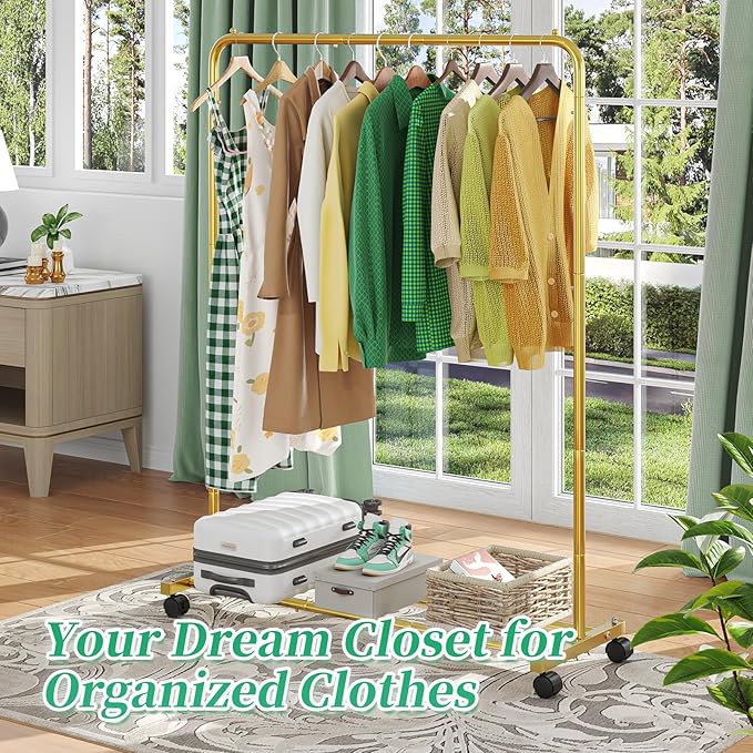 Simple Trending Standard Clothes Clothing Garment Rack - Image 2