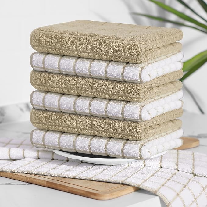 Homaxy Large Premium Cotton Kitchen Towels 16"x 28", 12 Pack - Image 8
