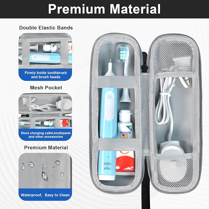 Travel Case for Oral-B/Oral-B Pro/Phlips Sonicare Electric Toothbrush - Image 3