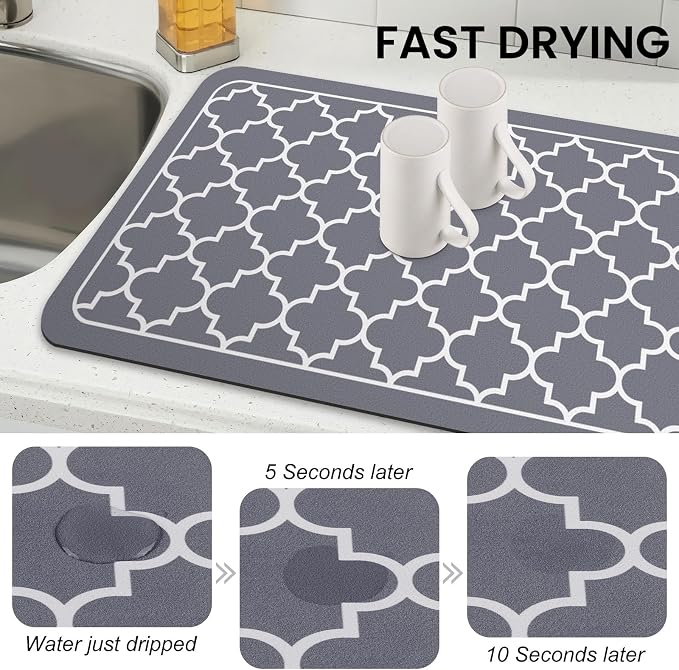 Dish Drying Mat Absorbent Dish Drying Mats - Image 4