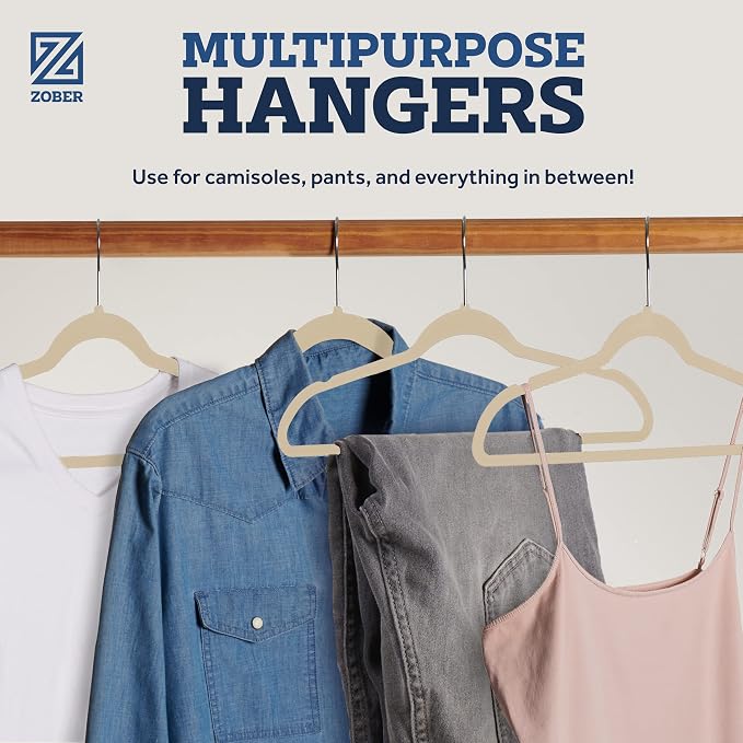Zober Velvet Hangers 50 Pack - Image 5