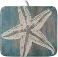 Giwawa Vintage Starfish Dish Drying Mat Coastal Beachy Nautical Drainer Rack by Giwawa