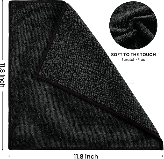 SIFANGKE Microfiber Cleaning Cloth, 12 Pack Lint-Free and Highly Absorbent Rags - Image 2