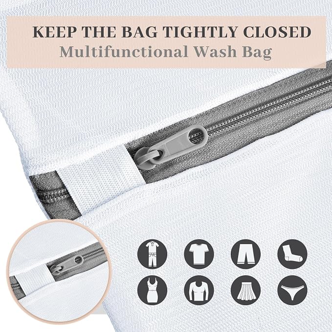 Nuenen 50 Pcs Mesh Laundry Wash Bags - Image 3