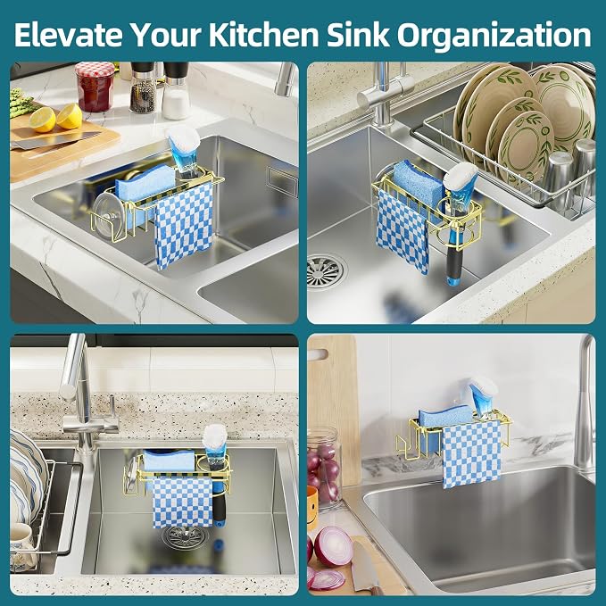 TAILI 4-in-1 Sink Caddy for Kitchen Sink - Image 7