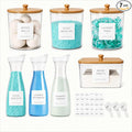 Laundry Room Organization Set, 4 Laundry Containers, 3 detergent dispenser by Unknown