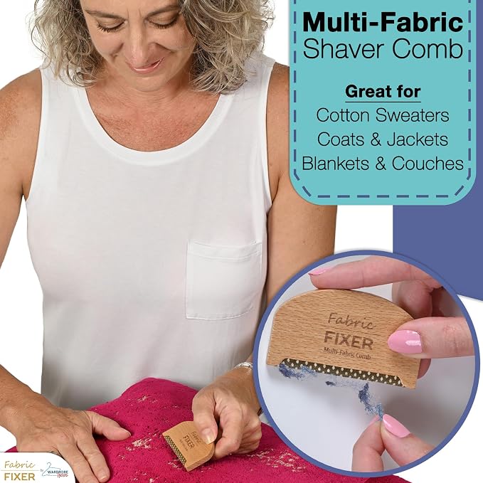 Cashmere Pill Remover Comb & Multi Fabric Shaver Depilling Sweater Fuzz Comb - Image 7