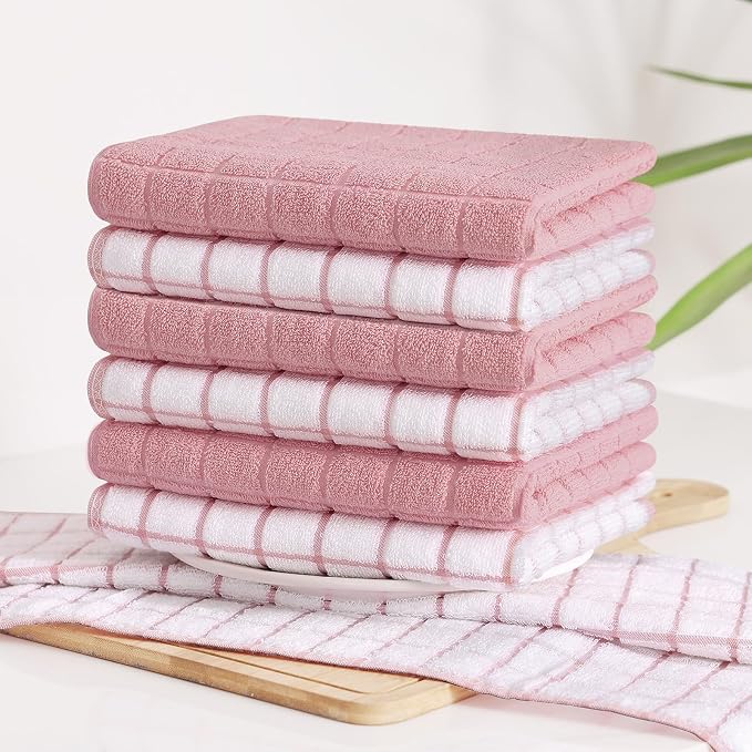 Homaxy Large Premium Cotton Kitchen Towels 16"x 28", 8 Pack - Image 8