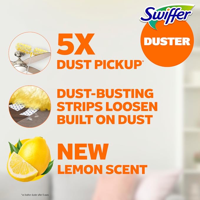 Swiffer Duster Kit with 6 ft Super Extendable Handle, Heavy Duty Starter Kit - Image 2