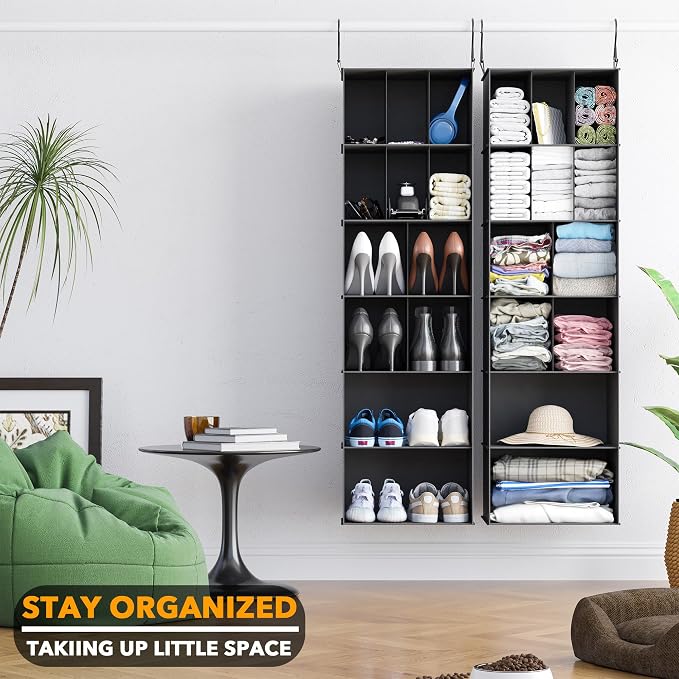SpaceAid 2 Pack Hanging Closet Organizer and Storage - Image 7