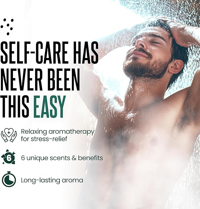 Cleverfy Shower Steamers Aromatherapy - Valentines Day Gifts for Him, Her, Husband, Boyfriend,Teen Girls and Boys - Valentines Gifts for Him, Her, Men and Women- 6 Tablets