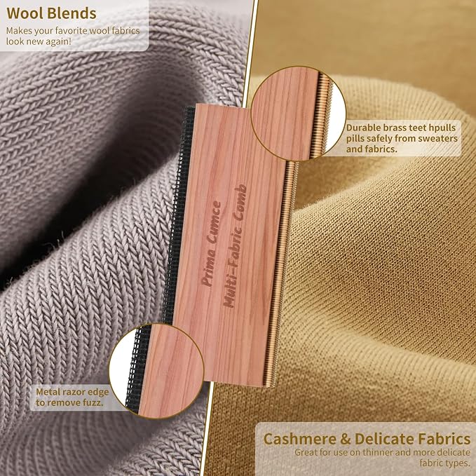 Cashmere Comb – 100 x 44 x 10mm Multi-Fabric Shaver - Image 7