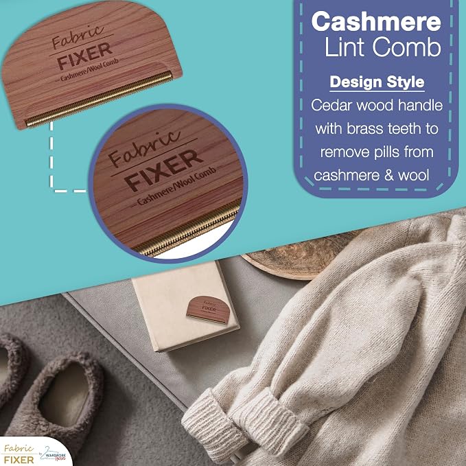 Cashmere Pill Remover Comb & Multi Fabric Shaver Depilling Sweater Fuzz Comb - Image 4