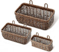 AceList Wall Hanging Basket, Boho Style Hand-Woven Hanging Storage Baskets by AceList
