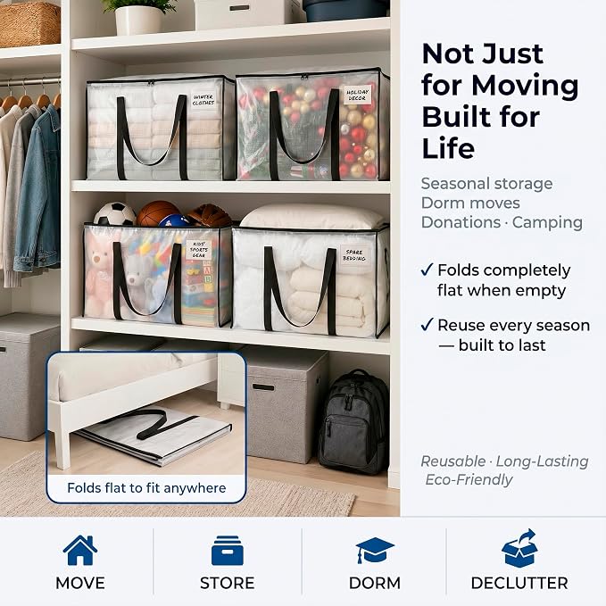 ClearSpace Heavy Duty Moving Bags or Storage Bins - Image 10