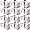 VELVETSURE 12 Pack Heavy Duty Large Moving Bags W/Backpack Straps by VELVETSURE