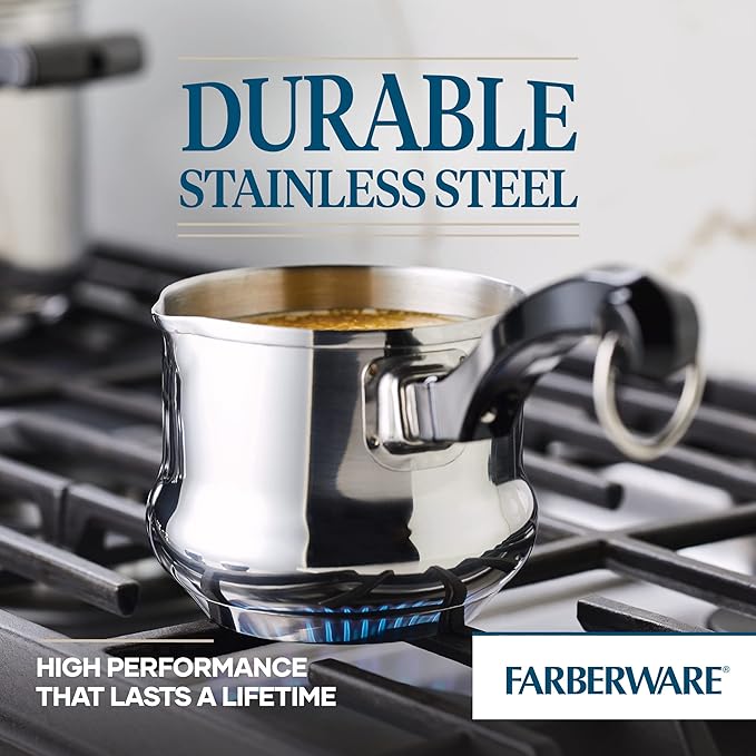 Farberware Classic Stainless Steel 0.625-Quart Butter Warmer