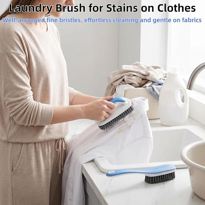 2 Pack Soft Bristle Cleaning Brushes Scrub Brush - Image 4