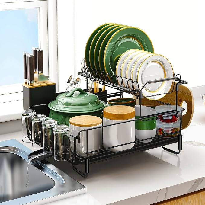 Runnatal Large Dish Drying Rack Stainless Steel Sink by Runnatal