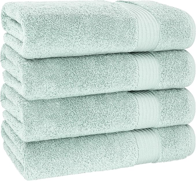 Cotton Paradise 100% Cotton Turkish Towel Set, Soft Absorbent Quick Dry - Image 5