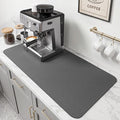 PoYang 31.5x17 Inch Coffee Mat, Extra Large Dish Drying Mat, Stain-Hiding by PoYang
