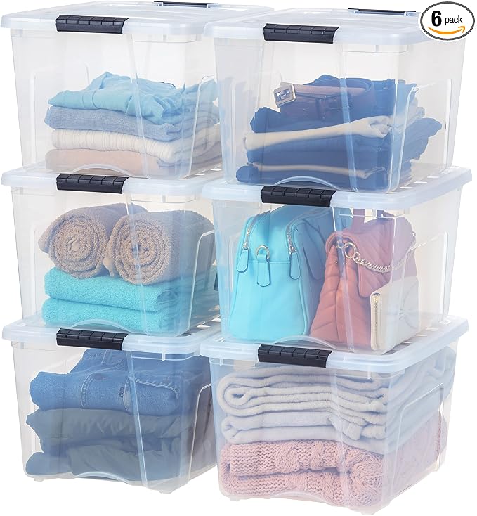 IRIS USA 6-Pack 40 Quart Storage Bins by IRISUSA