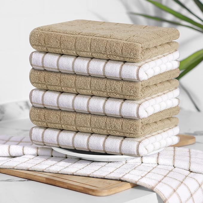Homaxy Large Premium Cotton Kitchen Towels 16"x 28", 6 Pack - Image 8