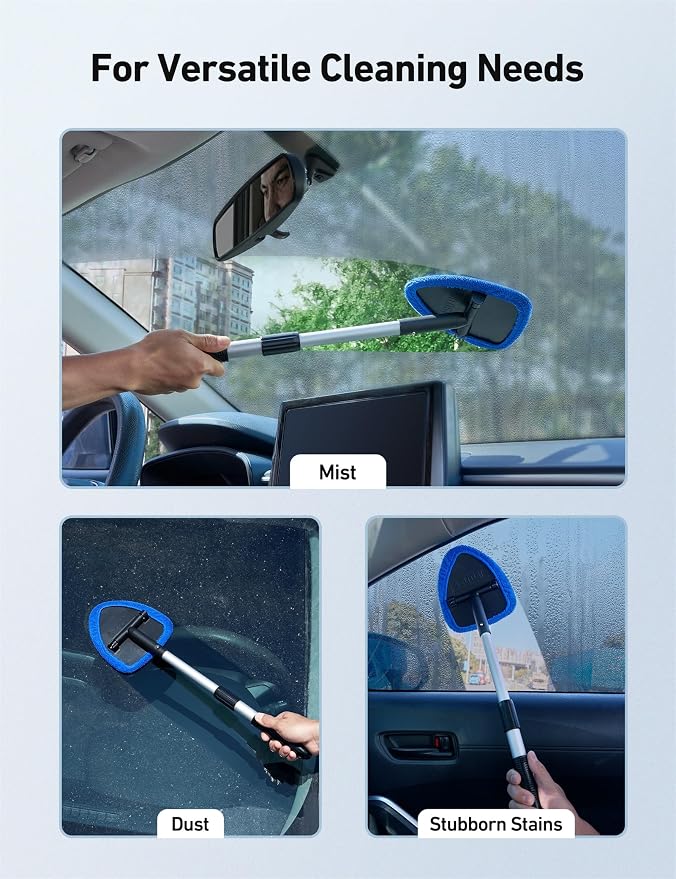 AstroAI 21" Extra-Long Windshield Cleaner Tool & Car Interior Detailing Kit | - Image 8