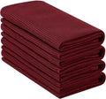Homaxy 100% Cotton Waffle Weave Kitchen Towels, 4 Pack by Homaxy