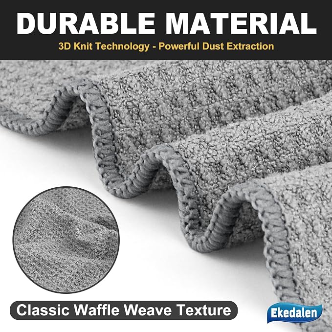 Ekedalen Microfiber Cleaning Cloth Lint Free Glass Polish - Image 4