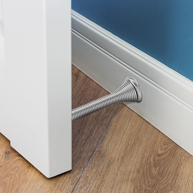 Ravinte Door Stoppers, 6 Pack Satin Nickel Spring Door Stops | Stoppers - Image 7
