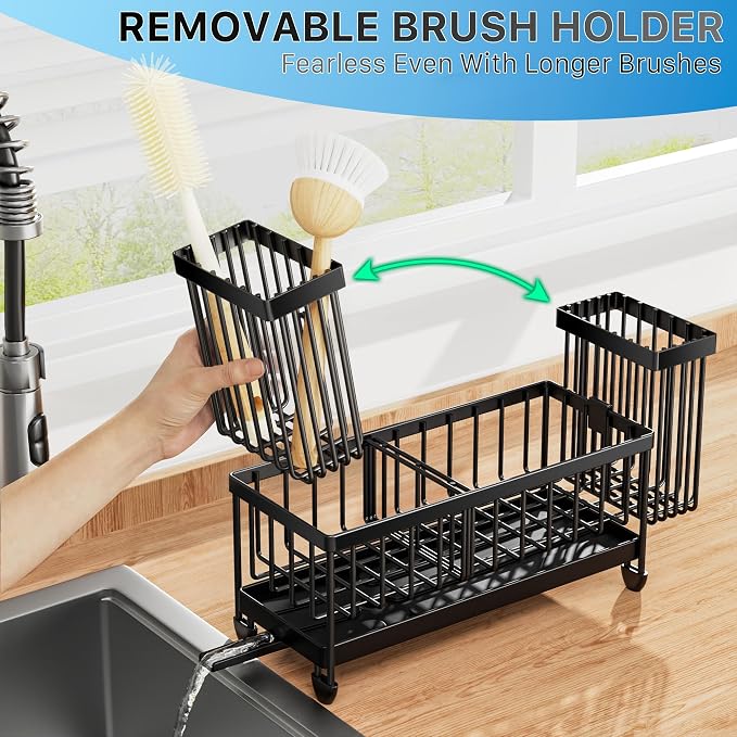 Cisily Sponge Holder for Kitchen Sink, Sink Organizer - Image 3