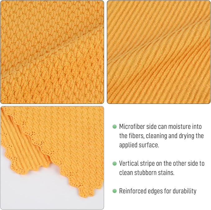 SINLAND Dish Cloth for Washing Dishes Kitchen Washcloth Cleaning Cloth - Image 3