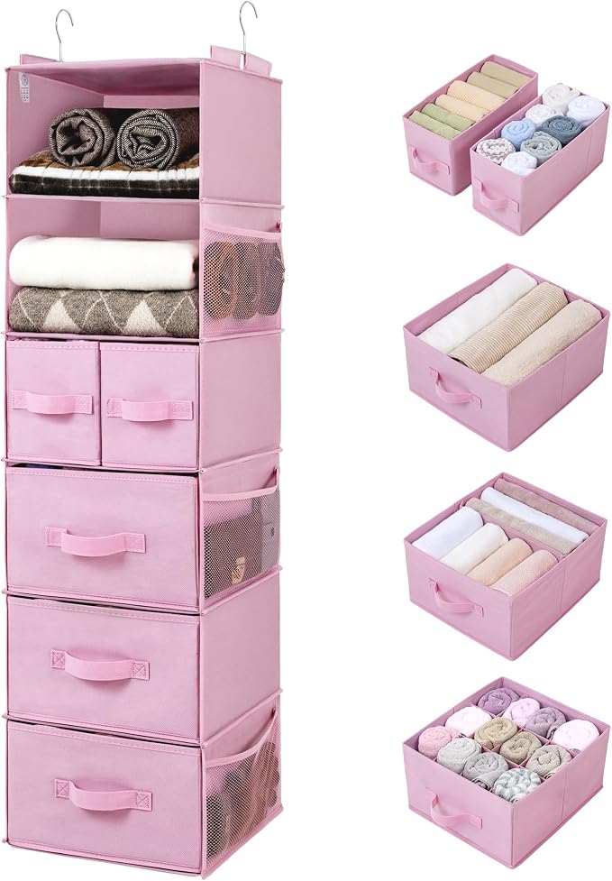 GRANNY SAYS Hanging Closet Organizer, 5 Drawers, 6 Shelves, 6 Pockets, 6 by GRANNYSAYS