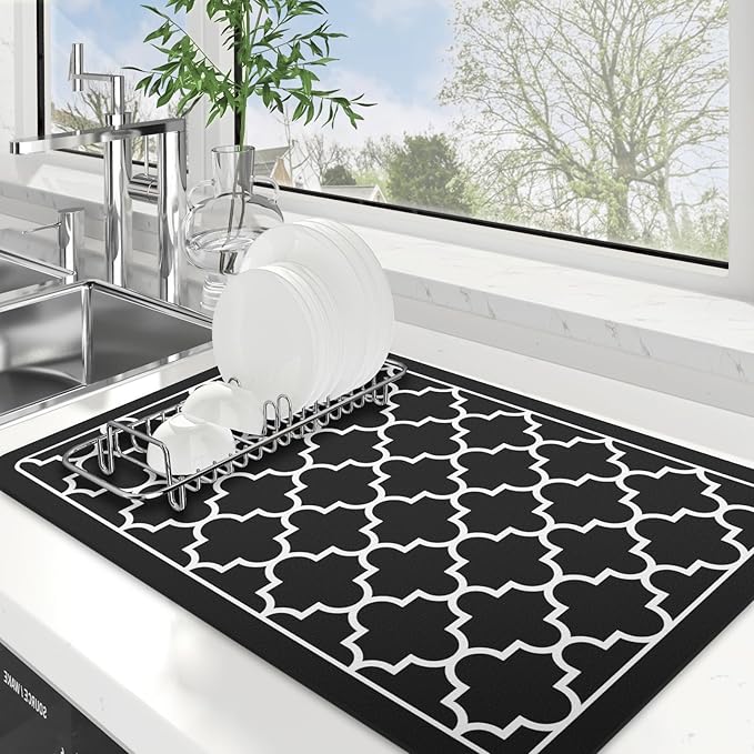 Dish Drying Mat Absorbent Dish Drying Mats by WiseLife
