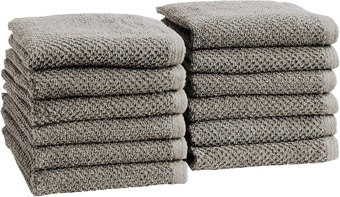 Great Bay Home 100% Cotton 12-Pack 13x13 Wash Cloth by GreatBayHome